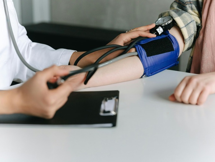 Blood pressure monitoring.